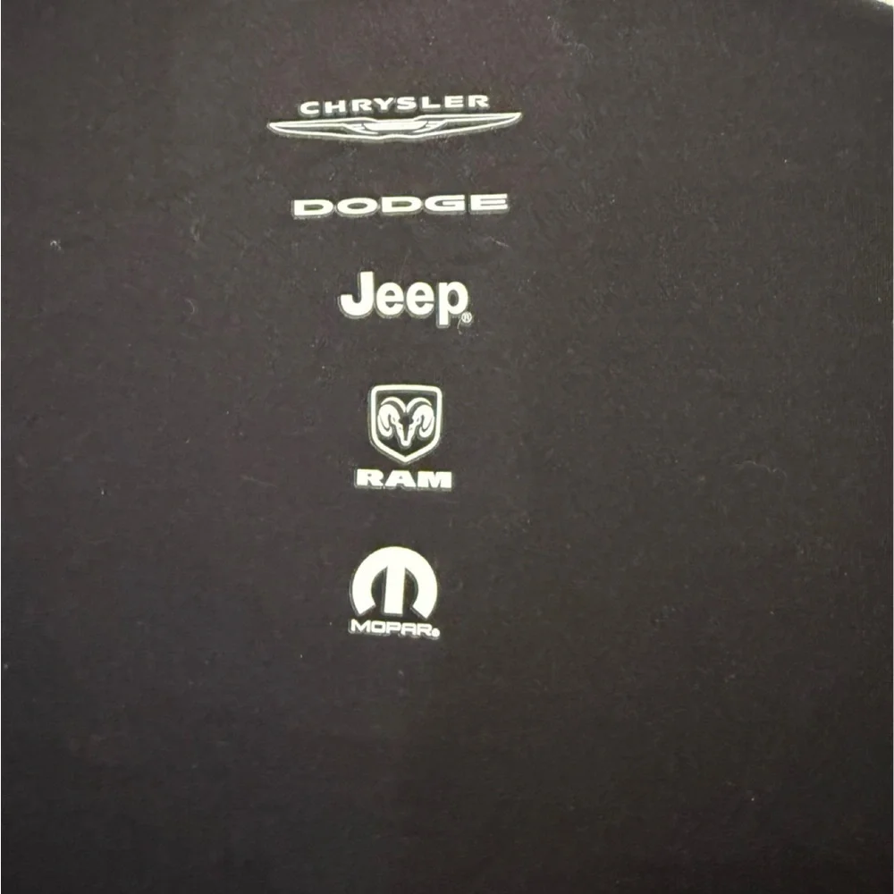 Men's Chrysler, Dodge, Jeep, Ram Black Logo Jacket. 2 XL